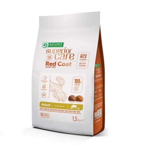 Nature's Protection Red Coat Grain Free Salmon & Krill Adult Small Breeds 1,5kg — zdjęcie 1 z 7