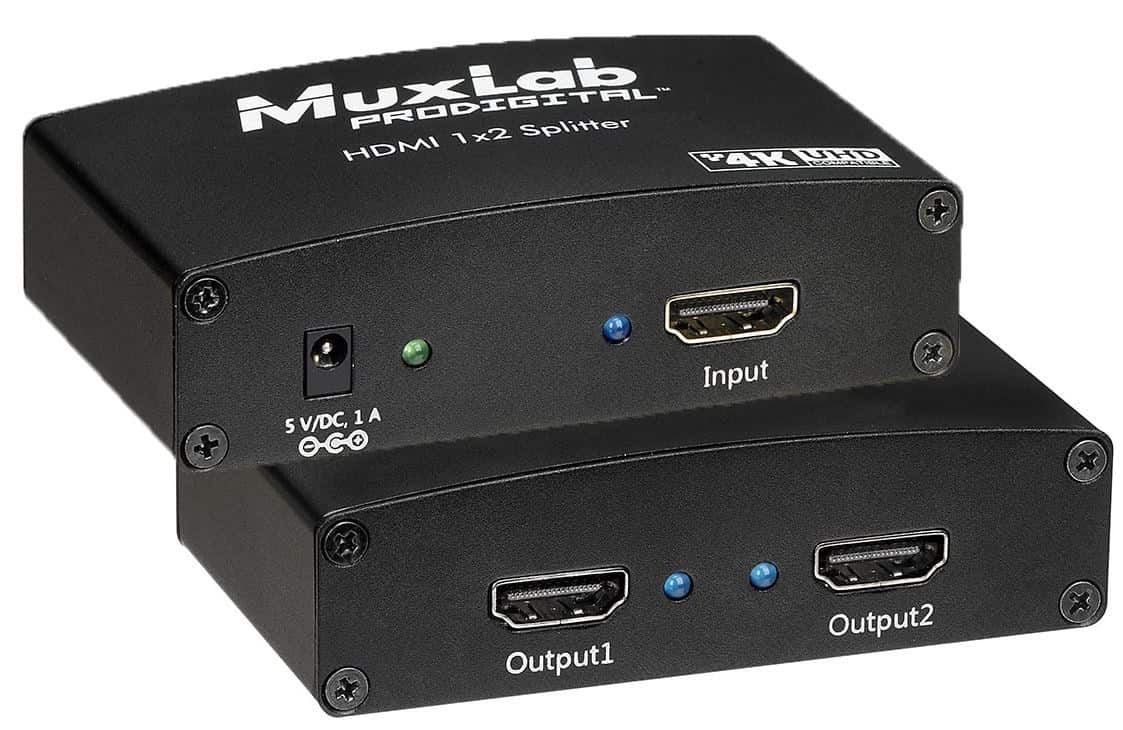 MUXLAB SPLITTER HDMI 1X2, UHD-4K