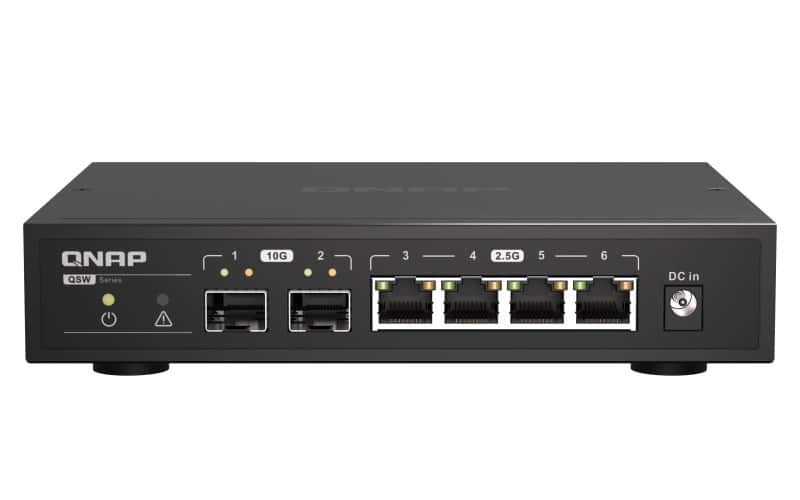 Qnap QSW-2104-2S, 4 x 2.5GbE, 2x 10GbE SFP+ — zdjęcie 1 z 6