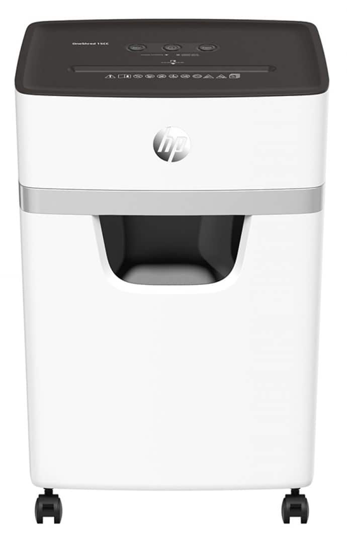 HP Niszczarka ONESHRED 15CC, 20L jasnoszara — zdjęcie 1 z 8