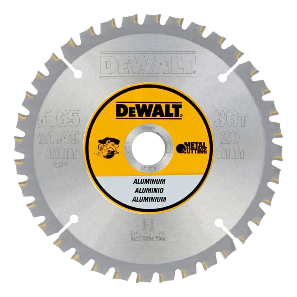 Tarcza pilarska 165x20 DT1911 DEWALT — zdjęcie 1 z 5
