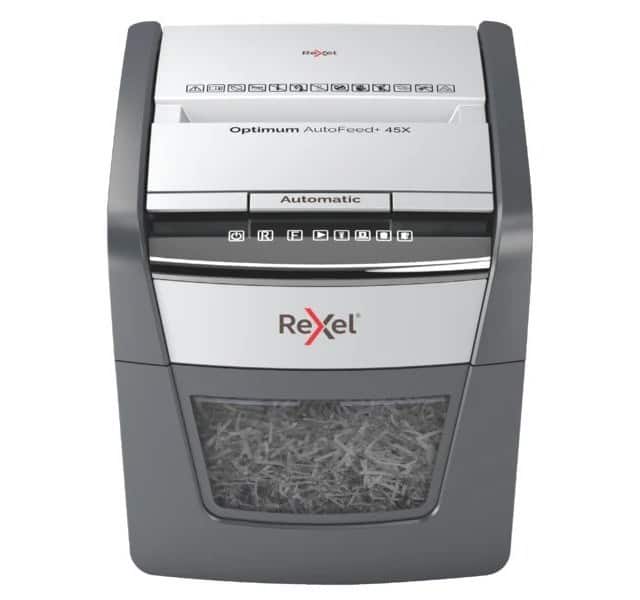 REXEL OPTIMUM AUTOFEED+ 45X AUTOMATIC SHREDDER — zdjęcie 1 z 5
