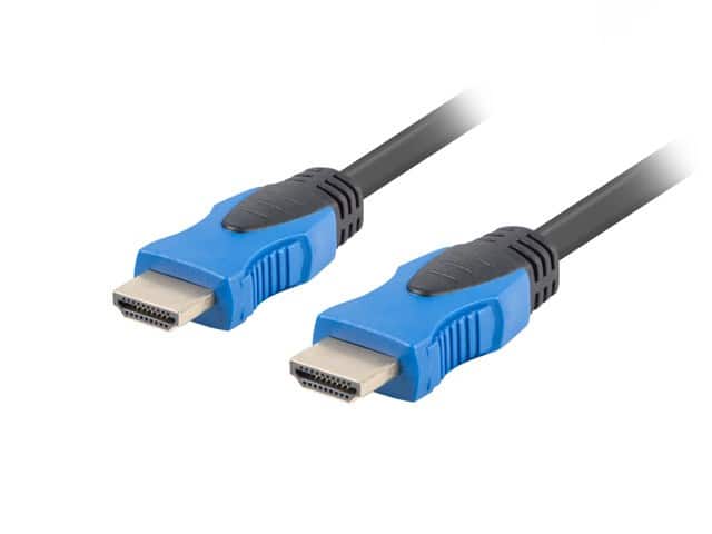 Kabel Lanberg CA-HDMI-20CU-0005-BK (HDMI M - HDMI M; 0,50m; kolor czarny) — zdjęcie 1 z 2