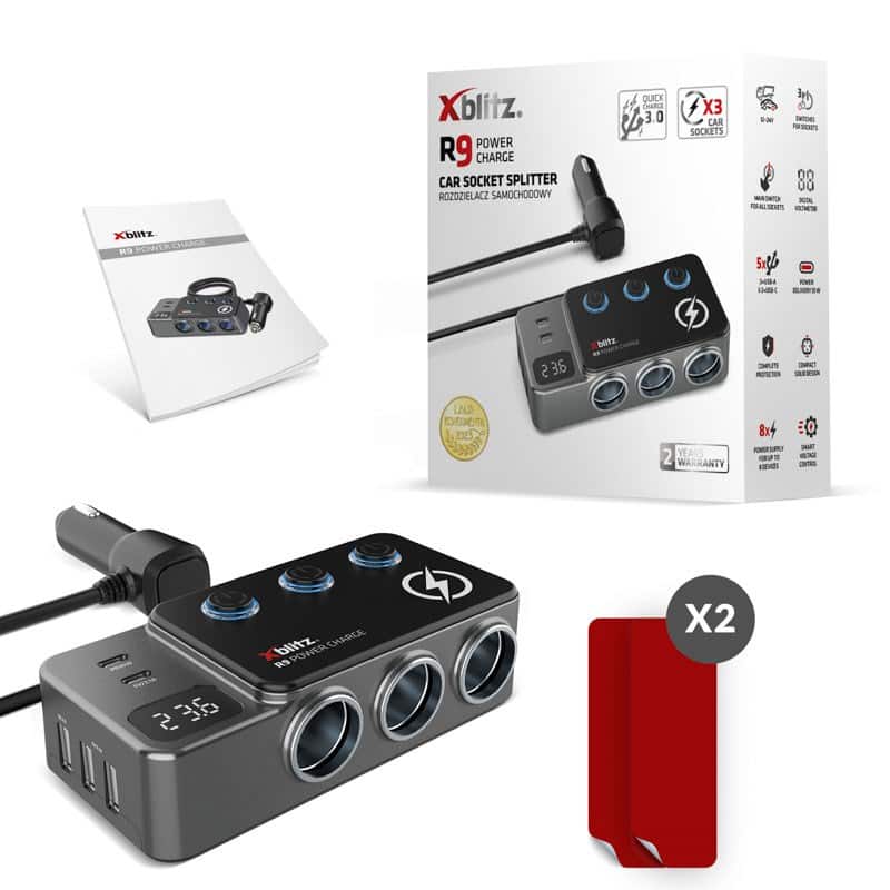 XBLITZ ROZDZIELACZ SAMOCHODOWY XBLITZ R9 — zdjęcie 1 z 4