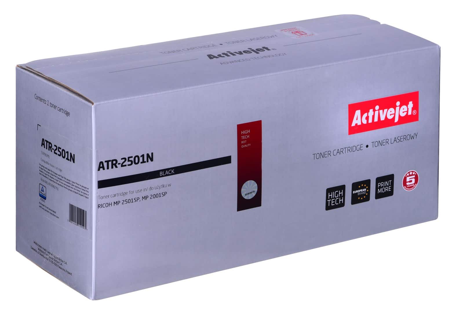 Activejet ATR-2501N Toner (zamiennik Ricoh 841769, 841991, 842009; Supreme; 9000 stron; czarny) — zdjęcie 1 z 2