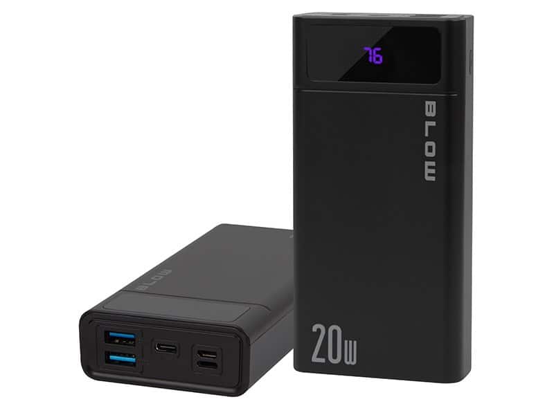 BLOW POWER BANK 20000MAH QC+PD 20W CZARNY PB20E — zdjęcie 1 z 5