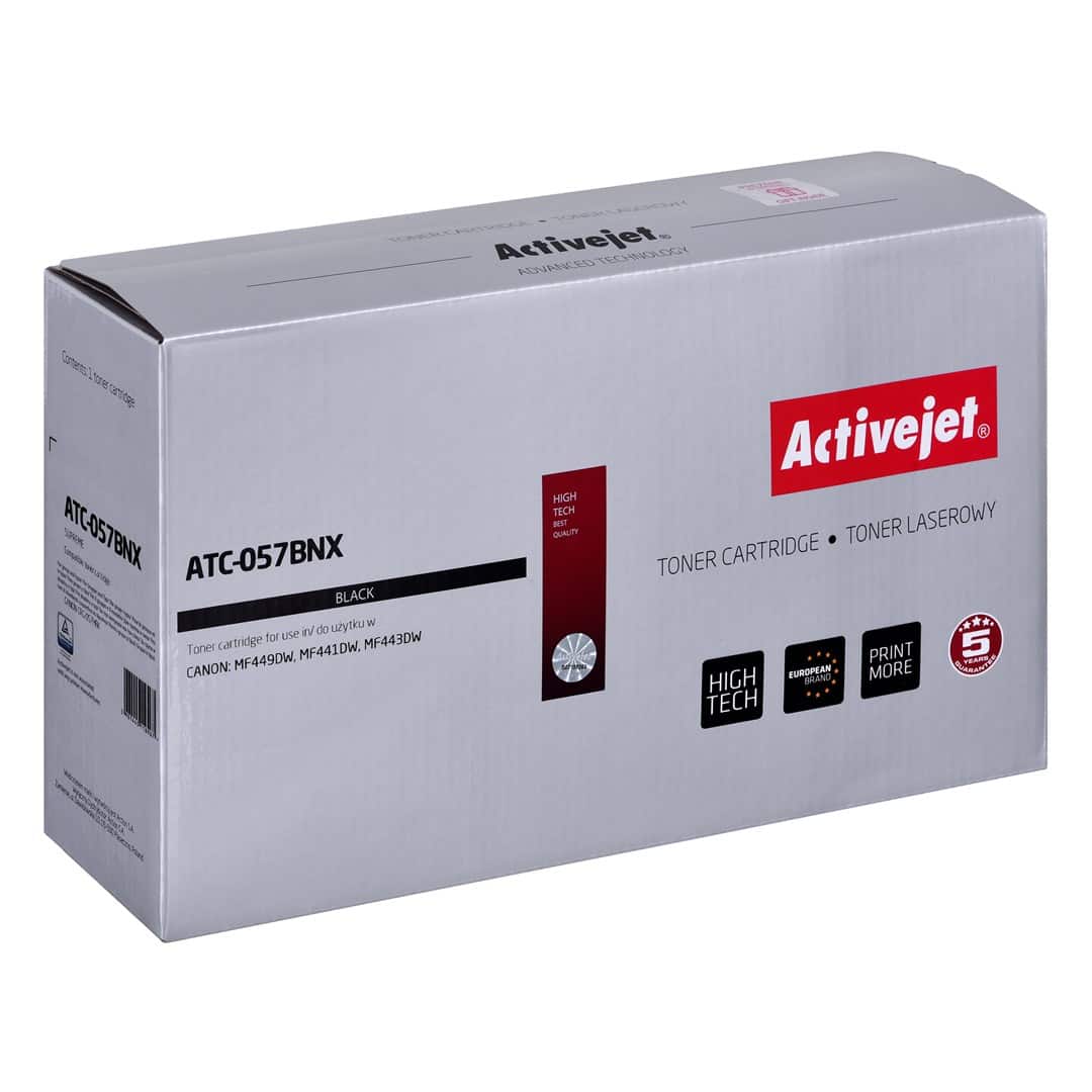 Activejet ATC-057BNX Toner (zamiennik  Canon CRG-057HBK; CRG057H; Supreme; 10000 stron; czarny) z CHIP — zdjęcie 1 z 2
