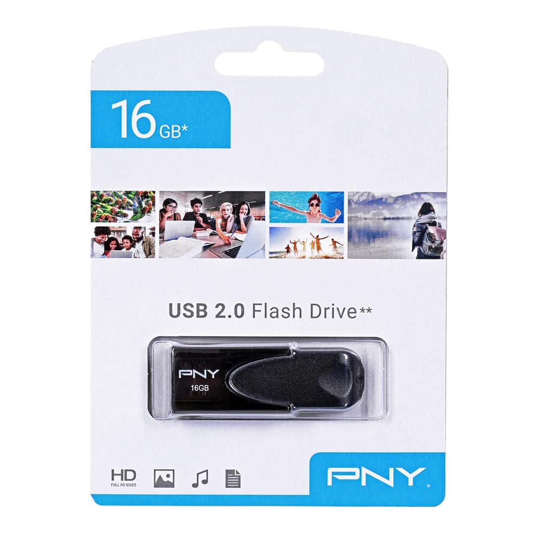Pamięć USB PNY Attache 4 16GB Czarna — zdjęcie 1 z 2
