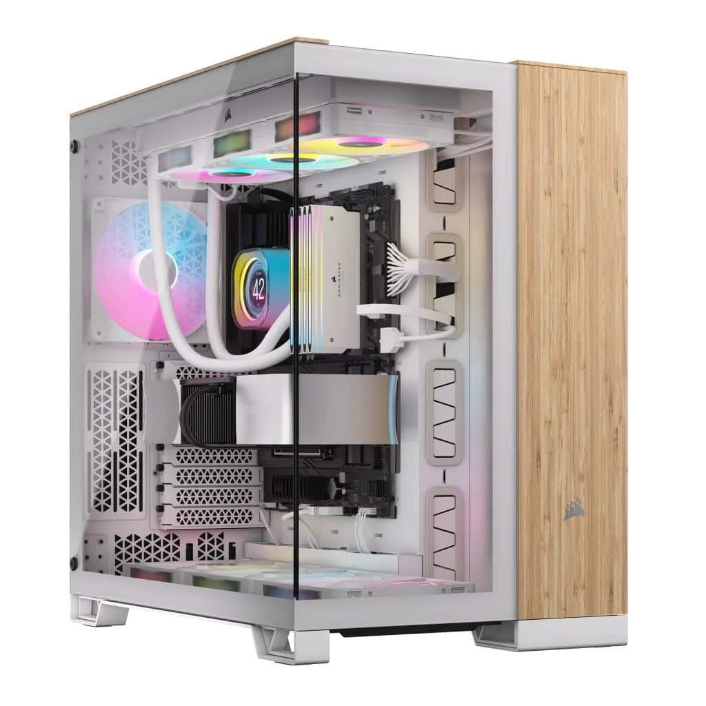 Corsair 6500X Tempered Glass Mid-Tower White/Wood — zdjęcie 1 z 3