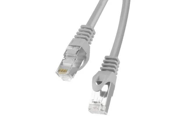 LANBERG PATCHCORD KAT.6 FTP 1M SZARY FLUKE PASSED — zdjęcie 1 z 2
