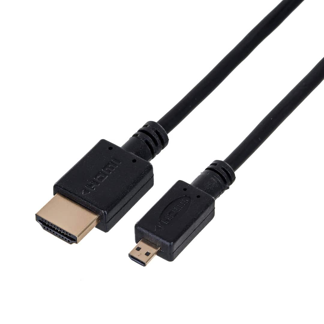 Kabel GEMBIRD CC-HDMID-6 (HDMI M - Micro HDMI M; 1,8m; kolor czarny) — zdjęcie 1 z 2
