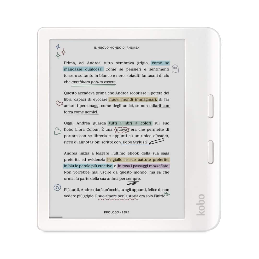 Czytnik Ebook Kobo Libra Colour 7" E-Ink Kaleido 3 32GB WI-FI White — zdjęcie 1 z 8