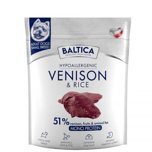 BALTICA NUTRACEUTIC Hypoallergenic Venison & rice XS / S 1kg — zdjęcie 1 z 2