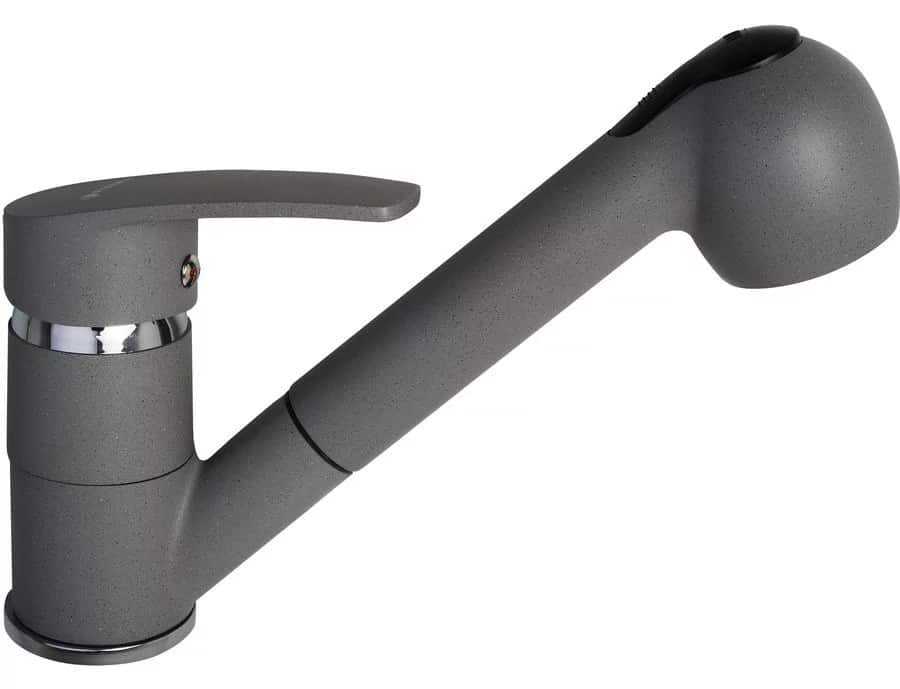 Bateria PYRAMIS FIDO granit szary beton 090921838 kuchenna z wyciąganą wylewką szara — zdjęcie 1 z 2