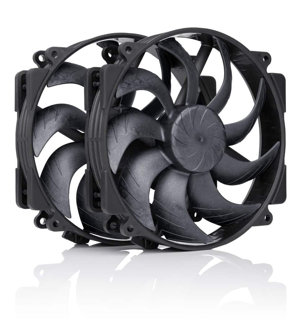 Wentylator NOCTUA 140mm NF-A14x25r G2 PWM Sx2 PP chromax black — zdjęcie 1 z 3
