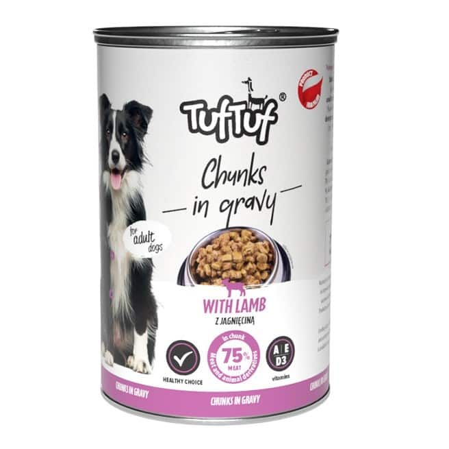 Tuf Tuf Puszka kawałki mięsne z jagnięciną 1250g