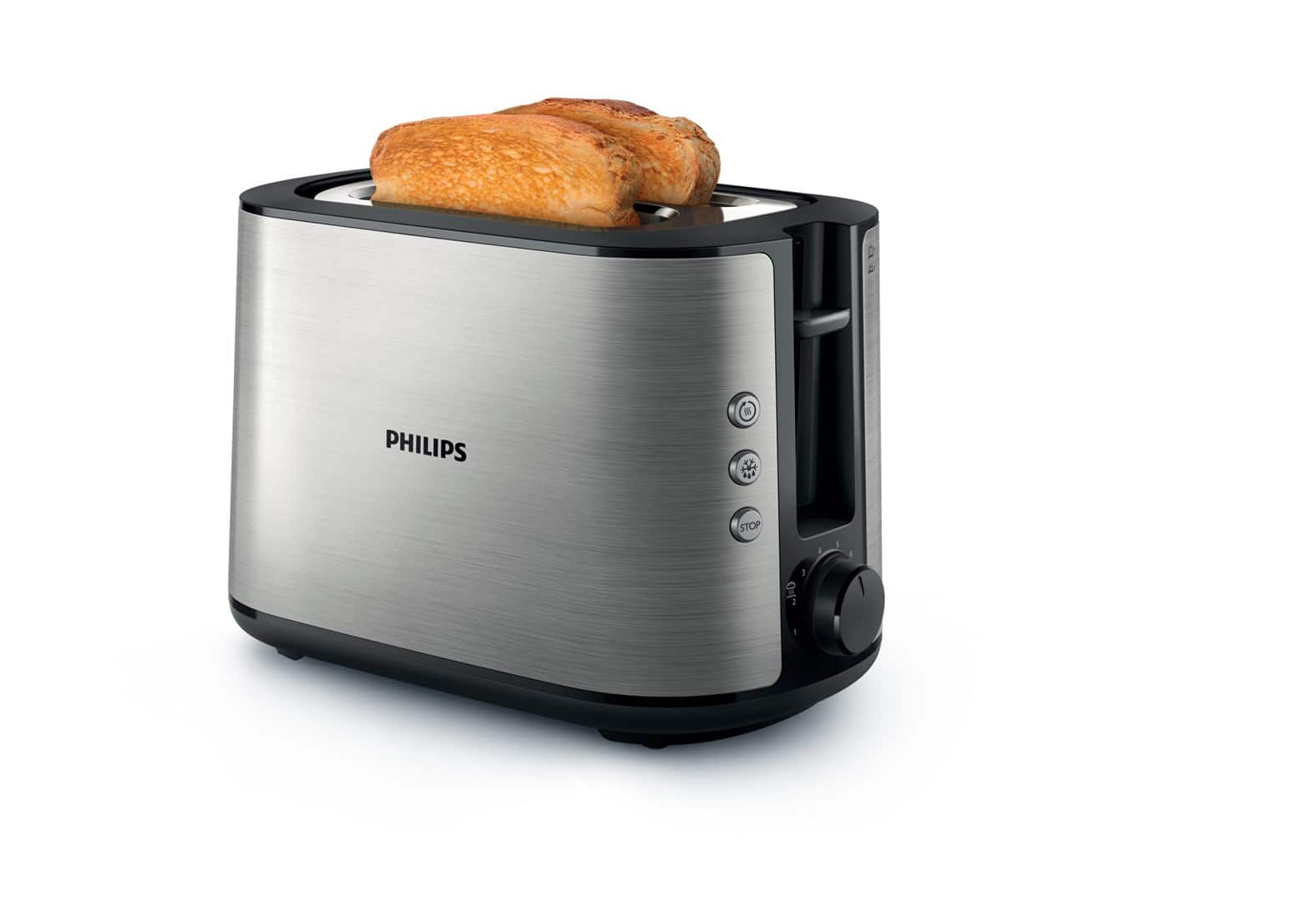 Toster Philips Viva Collection HD2650/90 (950W; kolor srebrny) — zdjęcie 1 z 8