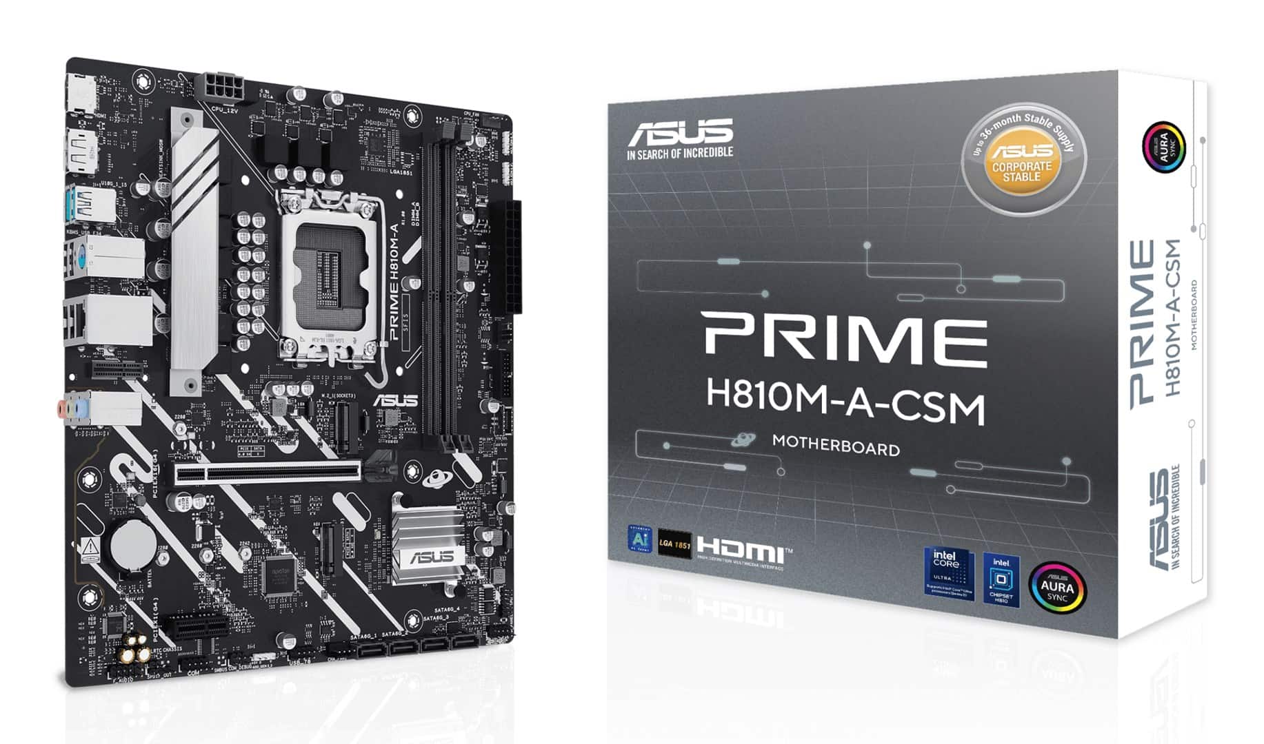 Płyta główna ASUS PRIME H810M-A-CSM Socket 1851 — zdjęcie 1 z 6