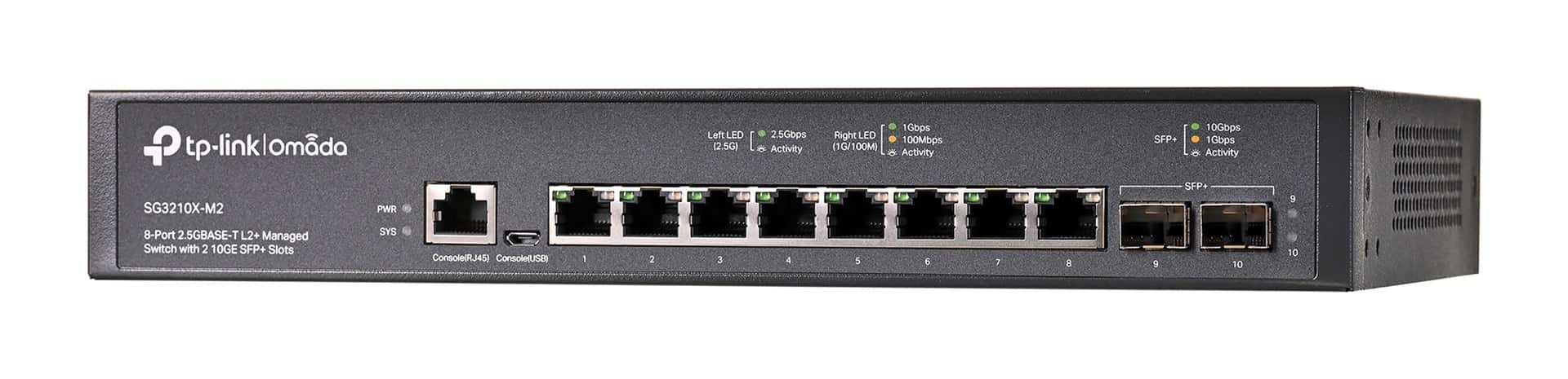 Switch TP-LINK SG3210X-M2 1U Czarny — zdjęcie 1 z 8