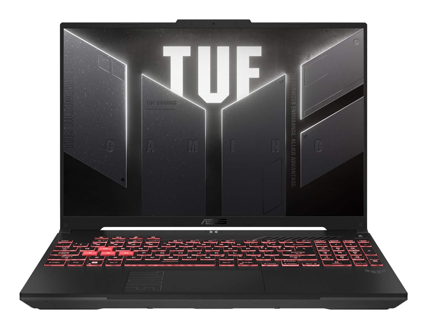 ASUS TUF Gaming A16 FA607NUG-RL117 Ryzen 7 7445HS 16.0"FHD+ 144Hz Value IPS-level AG 16GB DDR5 5600 SSD512 WLAN+BT LAN GeForce RTX 4050 6GB Cam720p 56WHrs NoOS Mecha Gray — zdjęcie 1 z 8