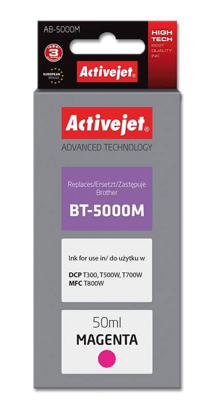 Activejet AB-5000M Buteleczka Tuszu 50ml Czerwony