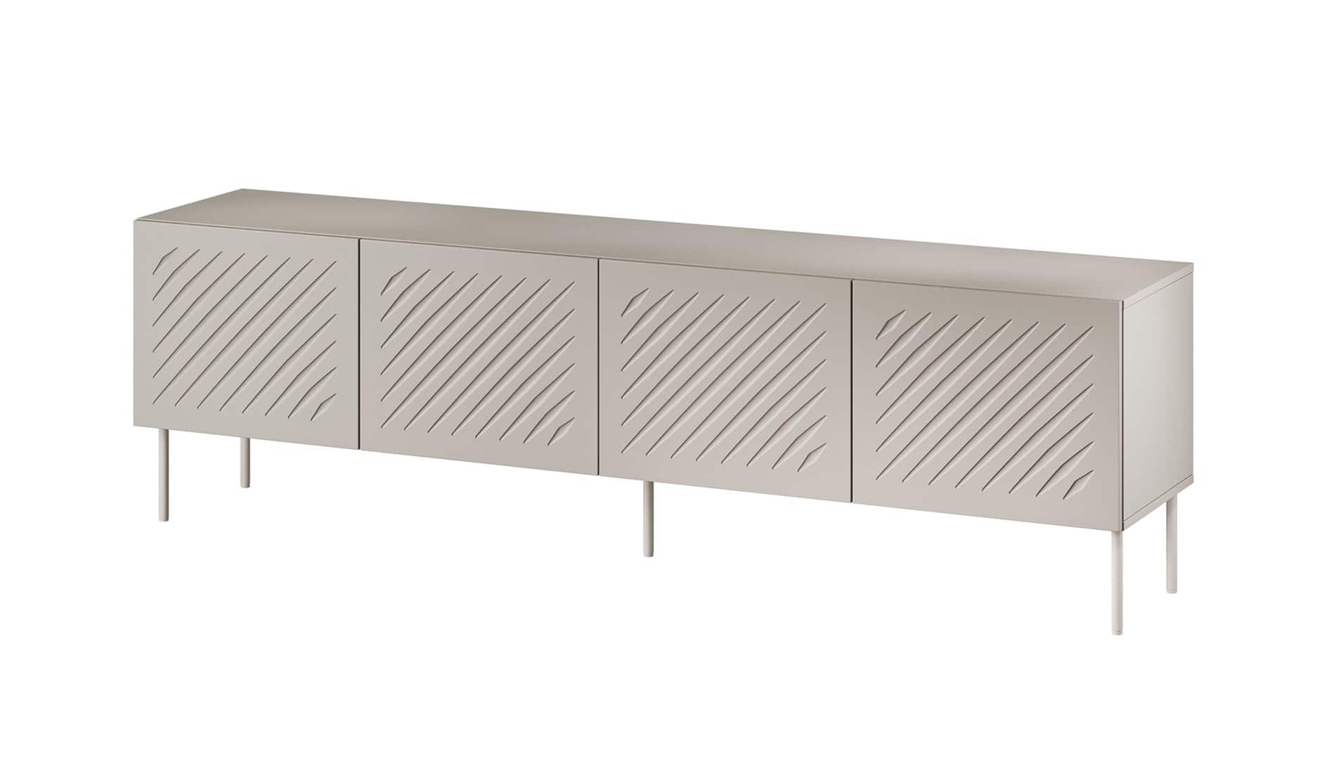 Szafka RTV SIENA 200x40x60 kaszmir mat — zdjęcie 1 z 4