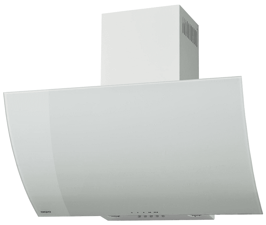 Okap kominowy AKPO WK-4 Clarus 60 Biały (600mm; front gięte białe szkło) — zdjęcie 1 z 7