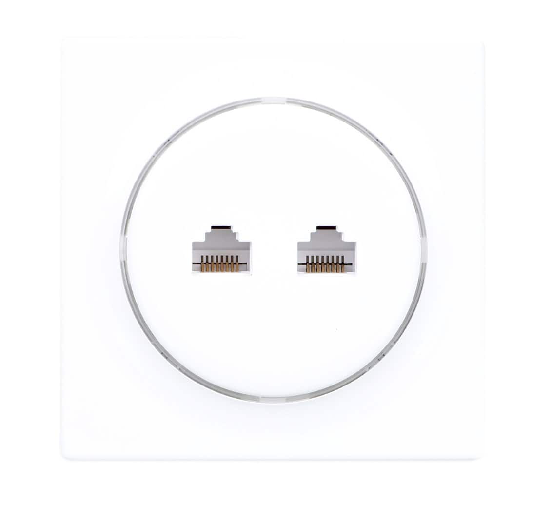 Gniazdo sieciowe FIBARO Walli N Ethernet Outlet, białe (FGWEEU-021) — zdjęcie 1 z 4