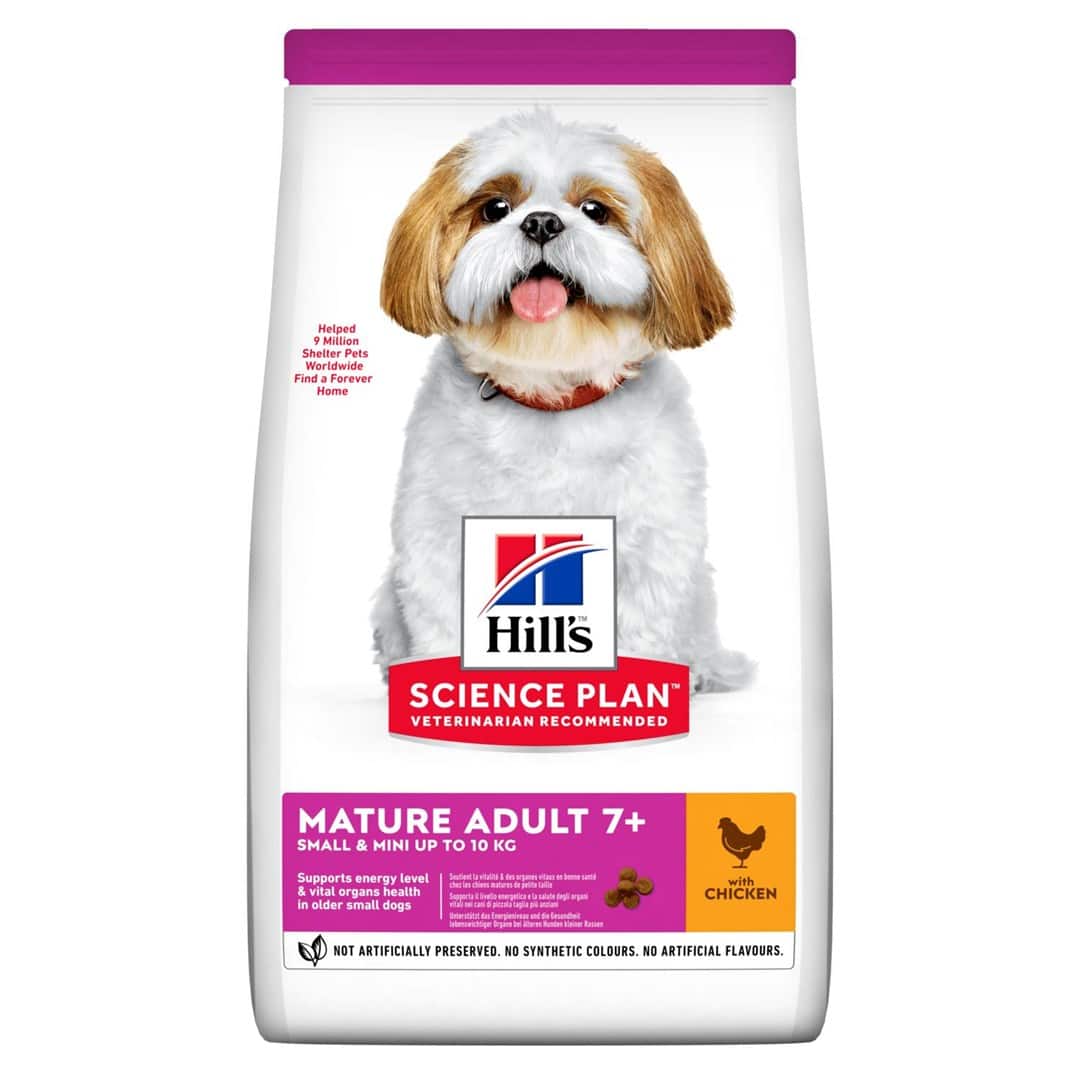 HILL'S SCIENCE PLAN Canine Mature Adult Small & Mini - sucha karma z kurczakiem dla psów starszych małych ras - 1,5 kg — zdjęcie 1 z 3