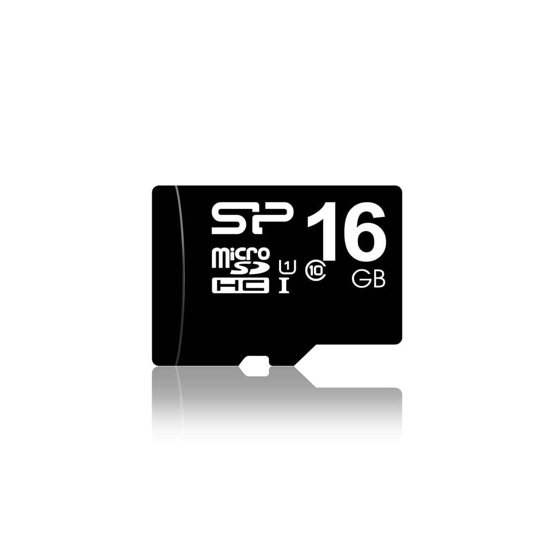 Karta pamięci Silicon Power microSDHC 16GB Class 10 + ADAPTER microSD-SD (SP016GBSTH010V10SP) — zdjęcie 1 z 4