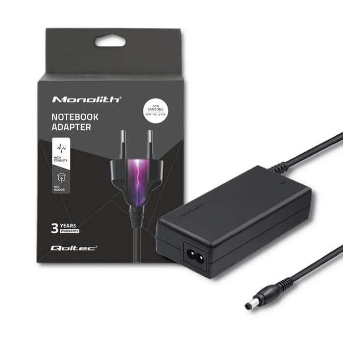 Zasilacz Qoltec 90W do notebooka Samsung — zdjęcie 1 z 7