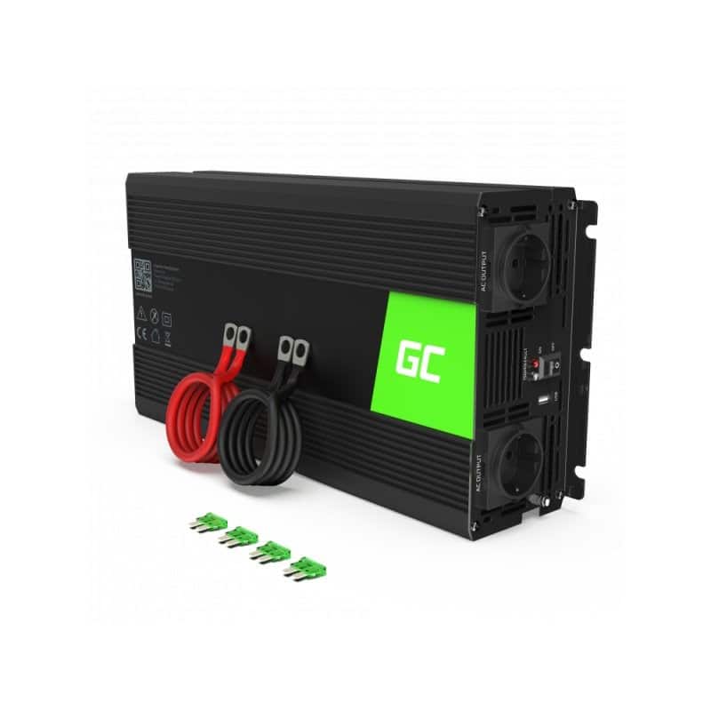 GREEN CELL PRZETWORNICA INV21 24V-230V 6000W CZYSTA SINUSOIDA — zdjęcie 1 z 4