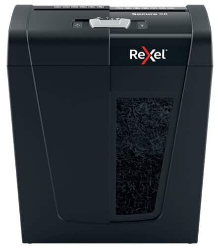 Rexel Niszczarka Secure X8 (P-4), 8 kartek, 14 l kosz — zdjęcie 1 z 7