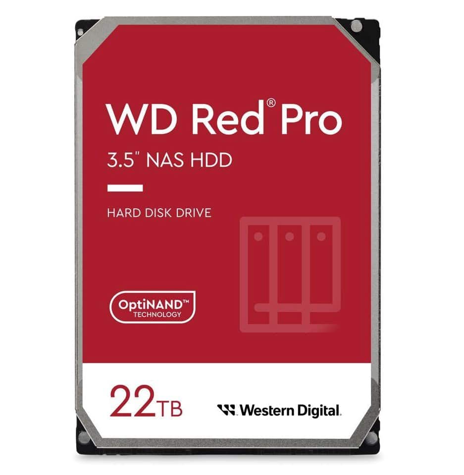 Dysk HDD WD Red Pro 22 TB, 3.5", 7200 obr/min — zdjęcie 1 z 2
