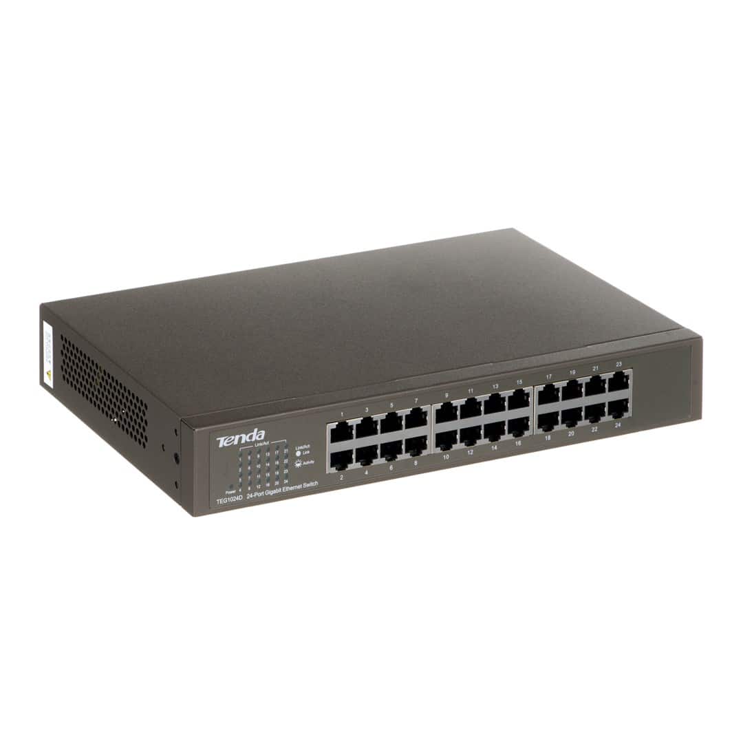 Switch Tenda TEG1024D 24 Portów 1000Mbps — zdjęcie 1 z 3