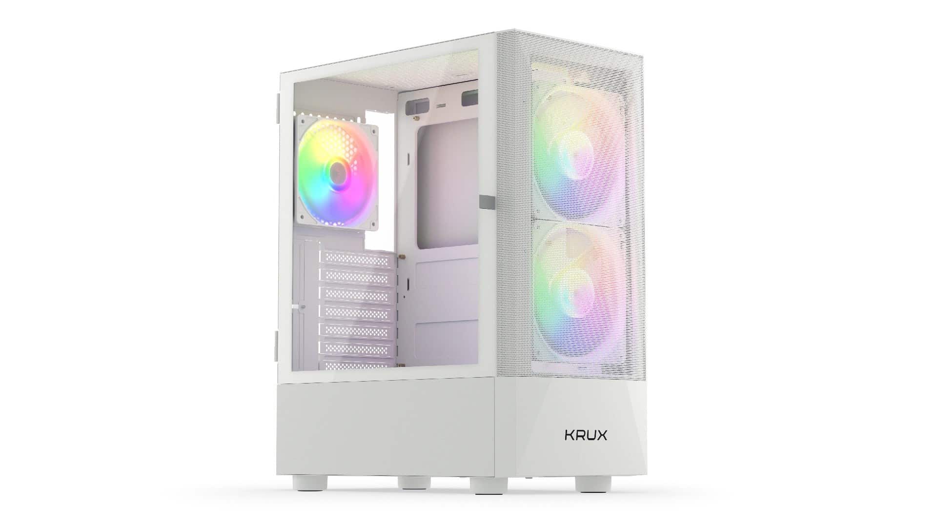 Obudowa KRUX Vako White RGB - Biała, ATX — zdjęcie 1 z 8
