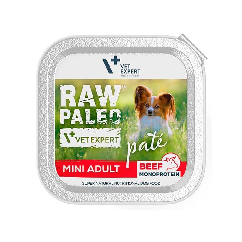 VetExpert Raw Paleo Wołowina Pate Mini Adult alu tray 150g — zdjęcie 1 z 3