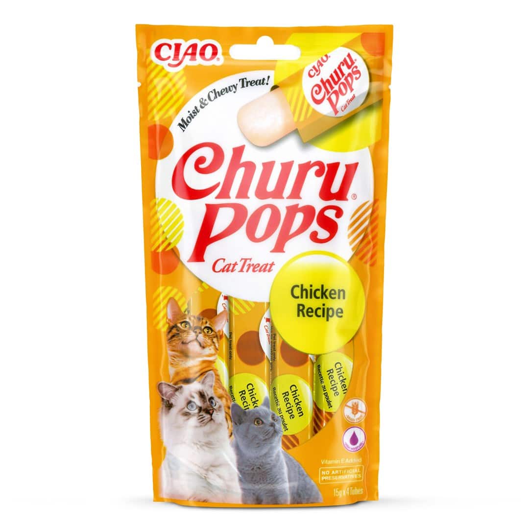 INABA Churu Pops Kurczak - przysmak dla kota - 4x15 g — zdjęcie 1 z 7