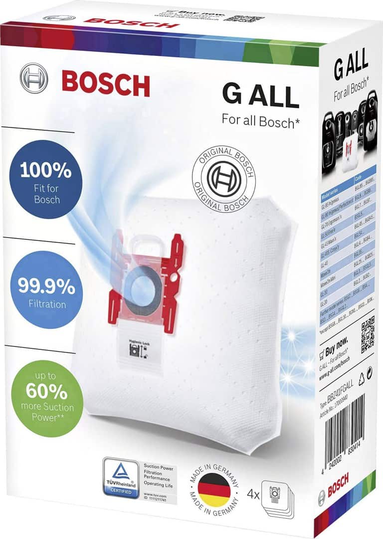 Worek do odkurzacza Bosch BBZ 41FGALL (Włókno syntetyczne; 4 szt.)