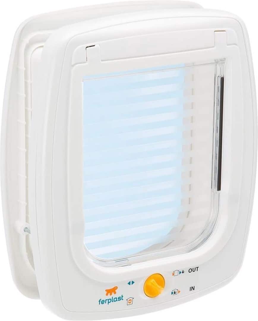 FERPLAST Swing 9 - drzwiczki dla średnich psów i dużych kotów, białe — zdjęcie 1 z 4