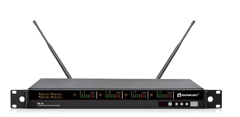 RELACART MIKROFON BEZPRZEWODOWY ZESTAW UR-2Q (4 X UH-2) — zdjęcie 1 z 2