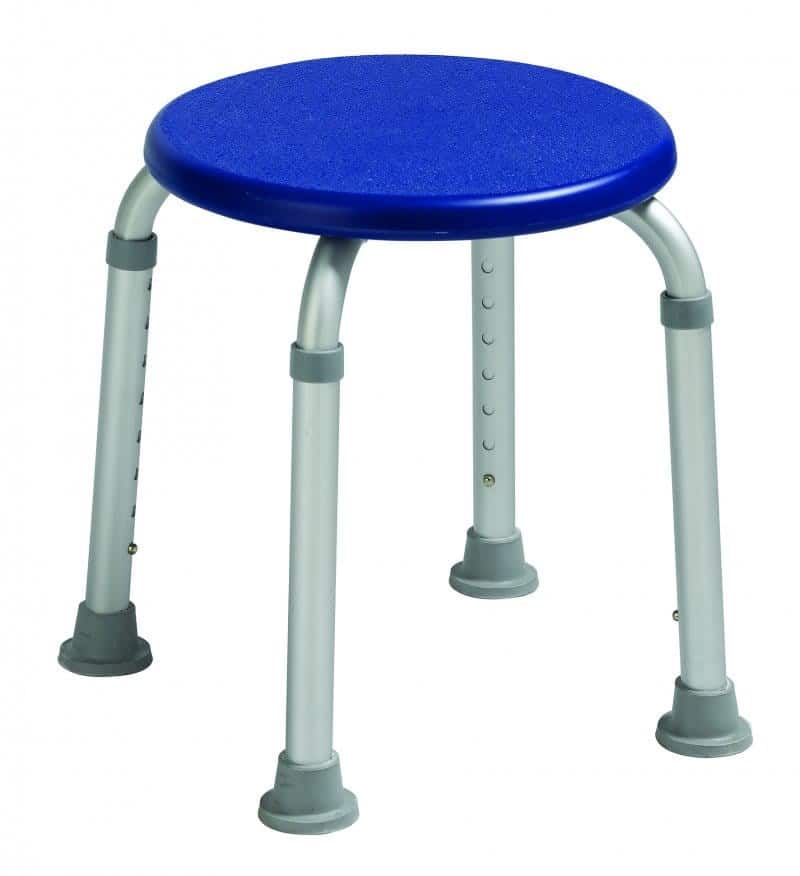 Taboret prysznicowy AT 51117 - Srebrny, Niebieski