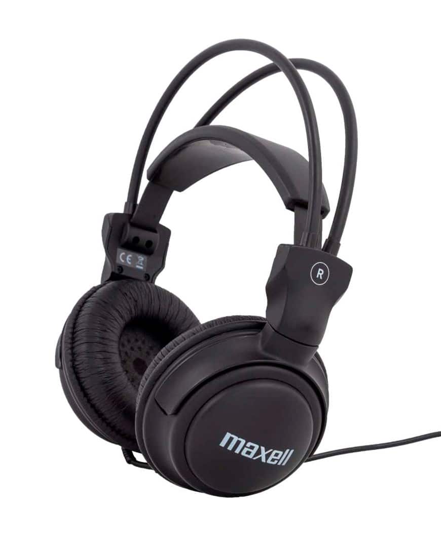 MAXELL HOME STUDIO Słuchawki Headphones czarne, idealne do domowego studia — zdjęcie 1 z 3
