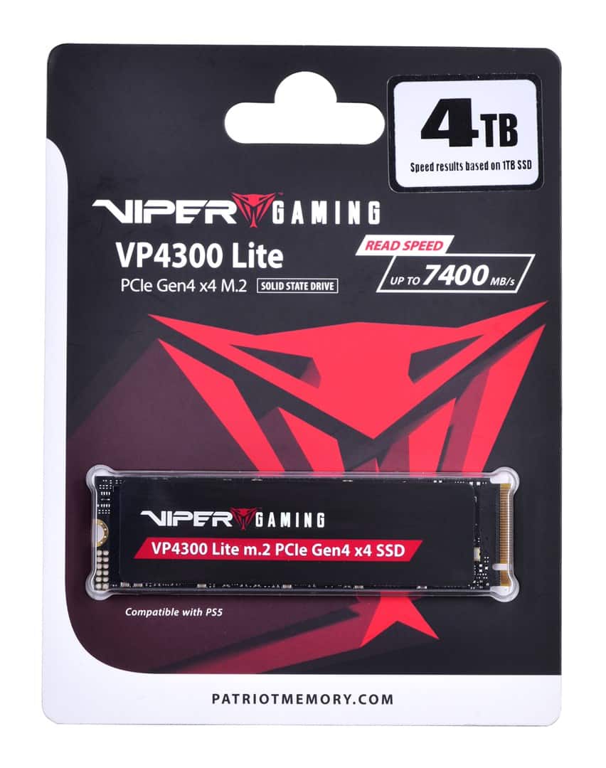 SSD Patriot Viper VP4300L M.2 4TB NVMe — zdjęcie 1 z 8