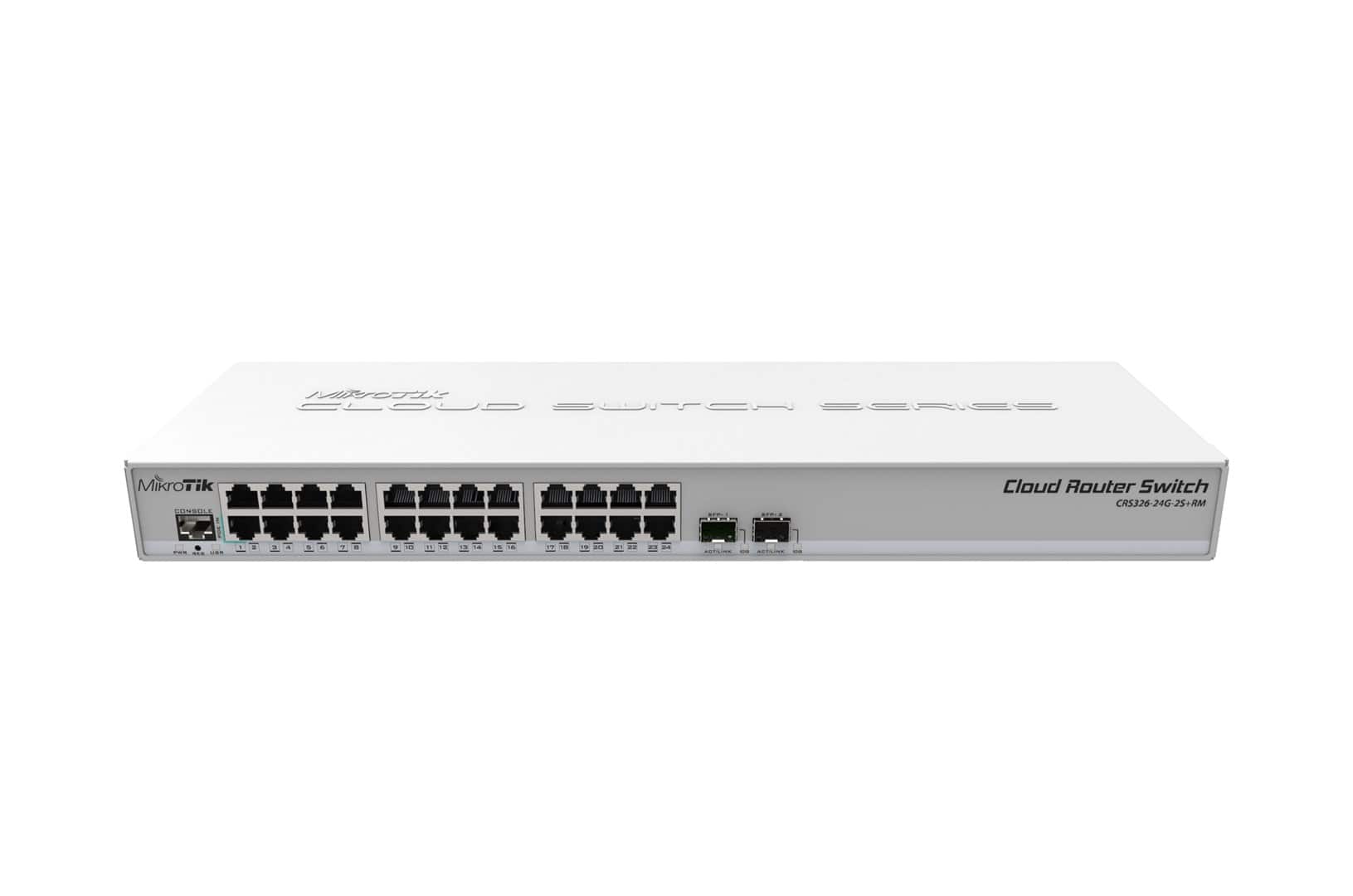 Switch Mikrotik CRS326-24G-2S+RM 26p Zarządzany — zdjęcie 1 z 3
