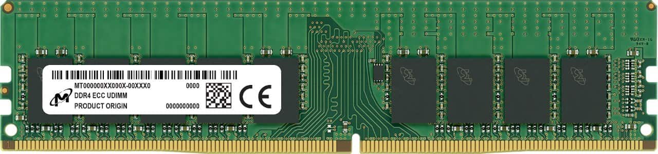 Micron ECC UDIMM DDR4 8GB 3200MHz MTA9ASF1G72AZ