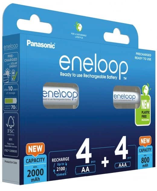 PANASONIC ENELOOP ZESTAW 4x AA 2000mAh + 4x AAA 800mAh — zdjęcie 1 z 4