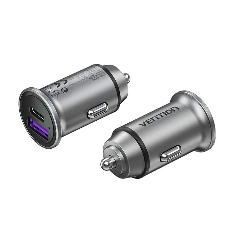 Ładowarka samochodowa Vention USB-A USB-C 30W PD — zdjęcie 1 z 6
