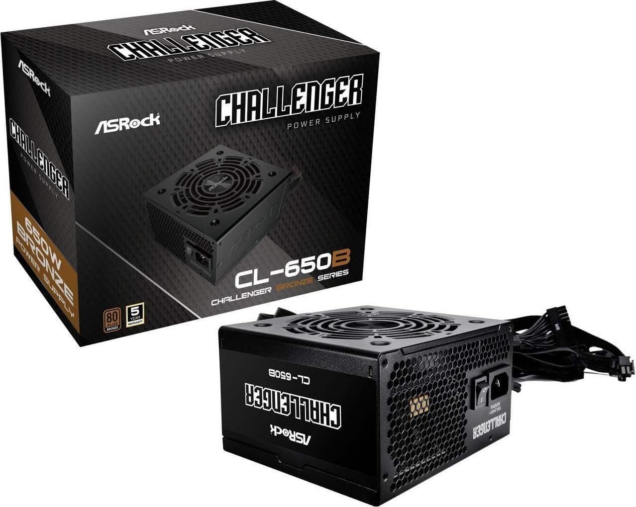Zasilacz ASRock CHALLENGER 650W 80 Plus Bronze — zdjęcie 1 z 7
