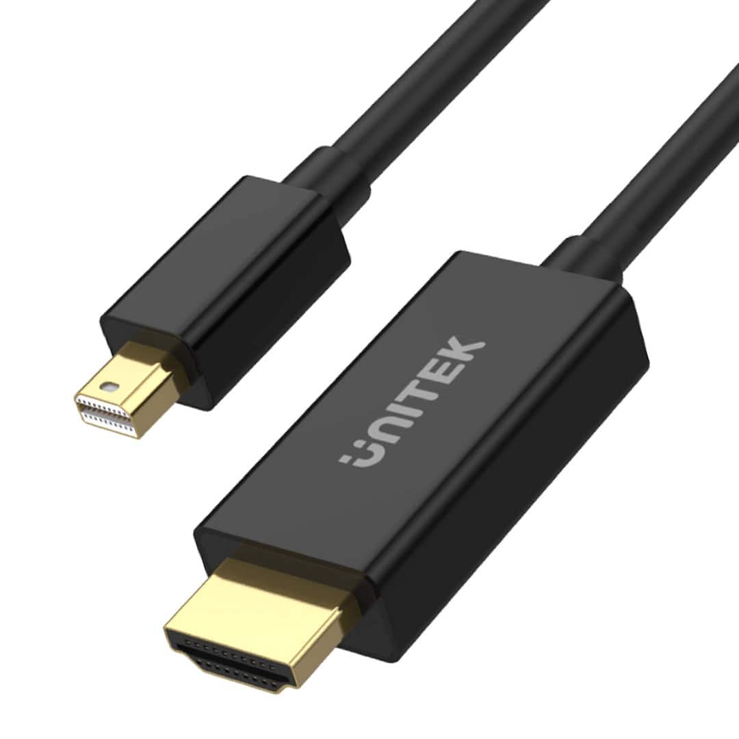 UNITEK ADAPTER MINIDP - HDMI, 4K@30HZ, KABEL 2M — zdjęcie 1 z 3